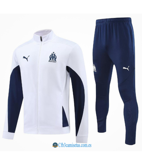 CFB3-Camisetas Chándal olympique marsella 2024/25 blanco