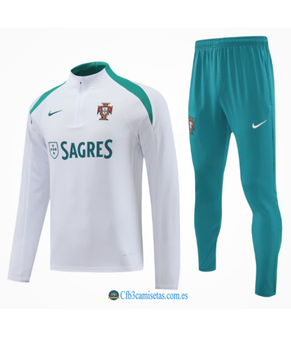 CFB3-Camisetas Chándal portugal 2024 blanco