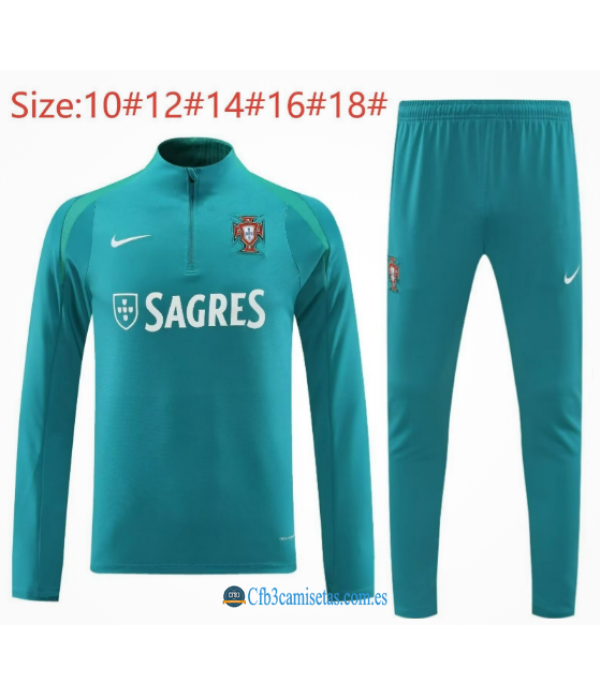 CFB3-Camisetas Chándal portugal 2024 - niños