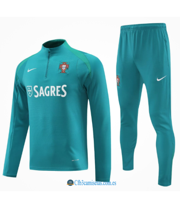 CFB3-Camisetas Chándal portugal 2024 verde