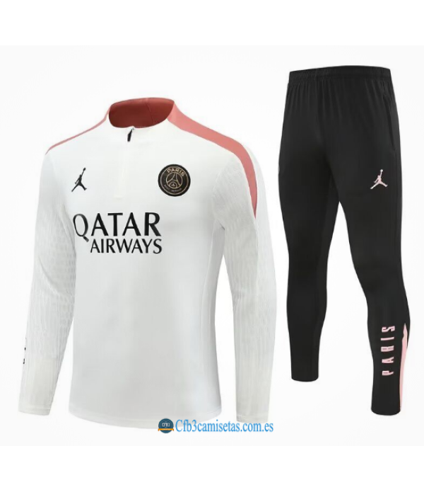 CFB3-Camisetas Chándal psg 2024/25 blanco