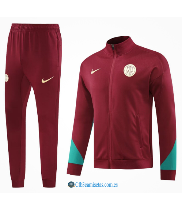 CFB3-Camisetas Chándal psg 2024/25 dark red