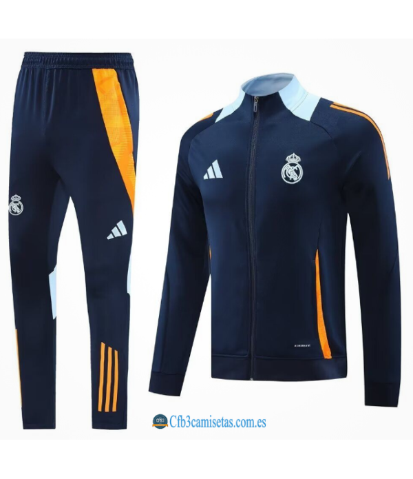 CFB3-Camisetas Chándal real madrid 2024/25 blue