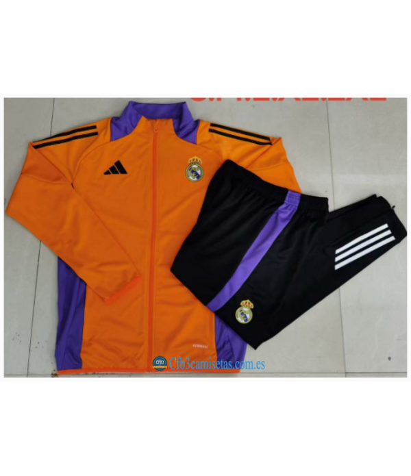 CFB3-Camisetas Chándal real madrid 2024/25 naranja