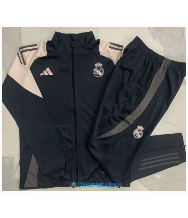 CFB3-Camisetas Chándal real madrid 2024/25 oscuro