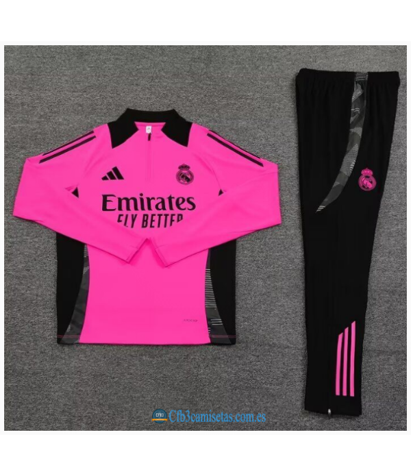 CFB3-Camisetas Chándal real madrid 2024/25 rosa ii