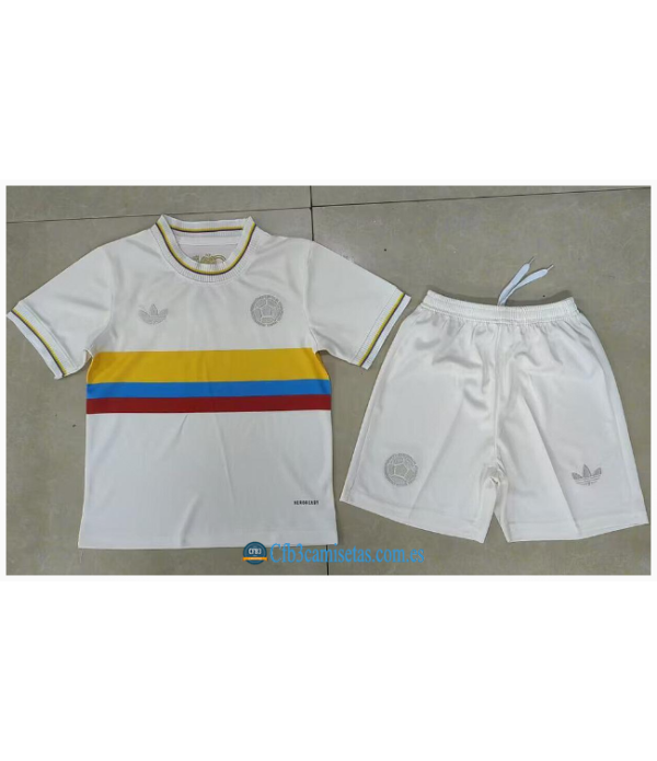 CFB3-Camisetas Colombia equipación centenario 2024 - niños