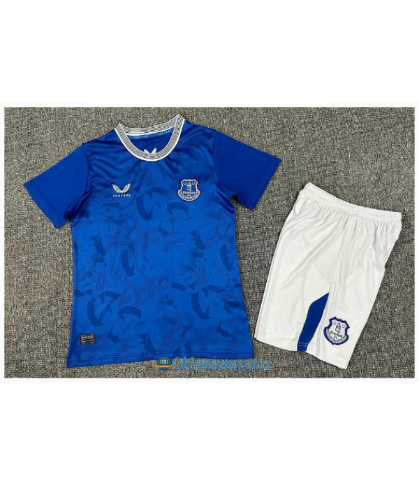 CFB3-Camisetas Everton 1a equipación 2024/25 - niños