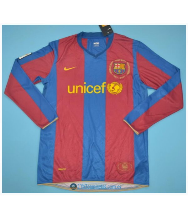 CFB3-Camisetas Fc barcelona 1a equipación 2007/08 ml