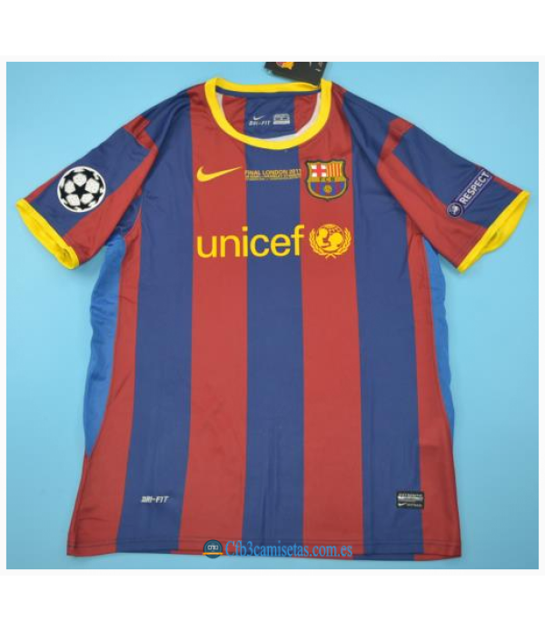 CFB3-Camisetas Fc barcelona 1a equipación 2010/11 final ucl