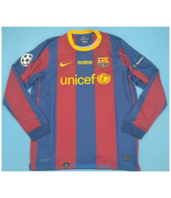 CFB3-Camisetas Fc barcelona 1a equipación 2010/11 final ucl ml