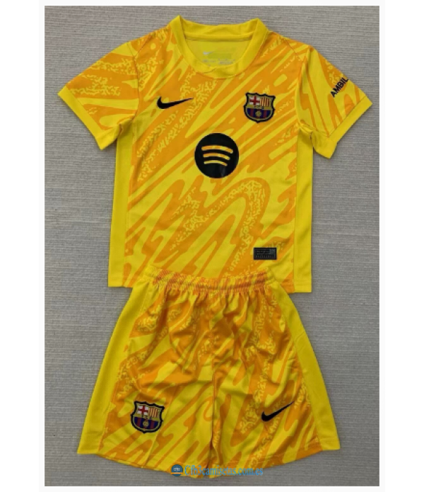 CFB3-Camisetas Fc barcelona 1a equipación portero 2024/25 spotify - niños