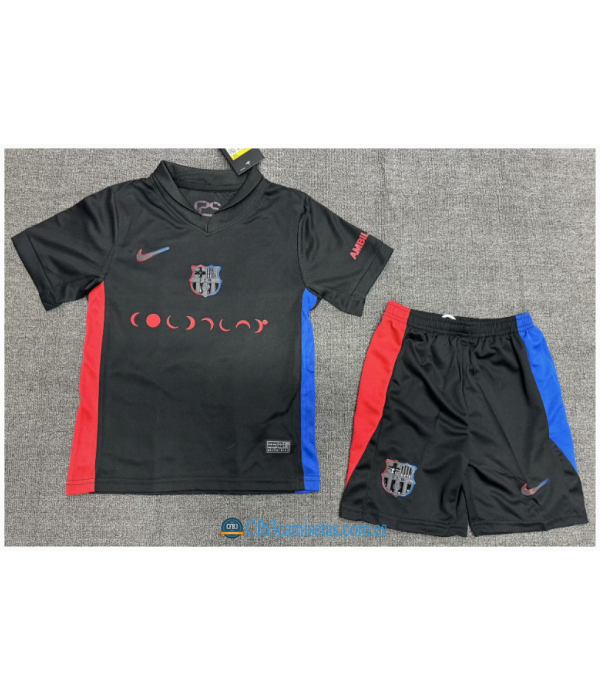 CFB3-Camisetas Fc barcelona 2a equipación 2024/25 coldplay - niños