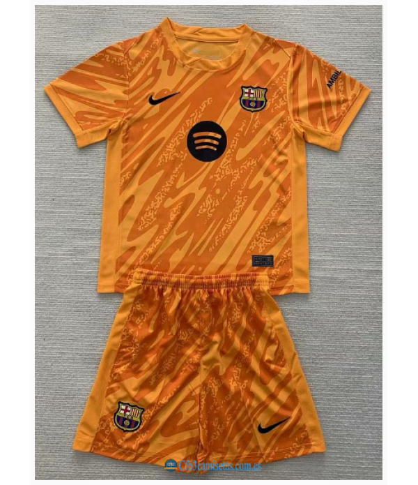 CFB3-Camisetas Fc barcelona 4a equipación portero 2024/25 spotify - niños