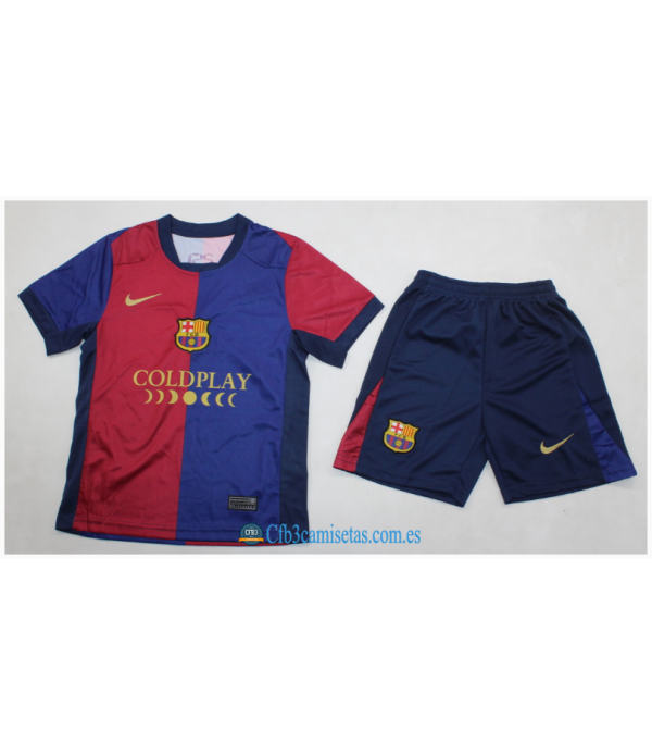 CFB3-Camisetas Fc barcelona x coldplay 2024/25 - niños