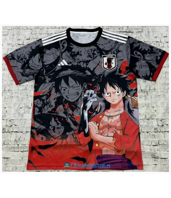 CFB3-Camisetas Japón 2024 ft. one piece luffy black