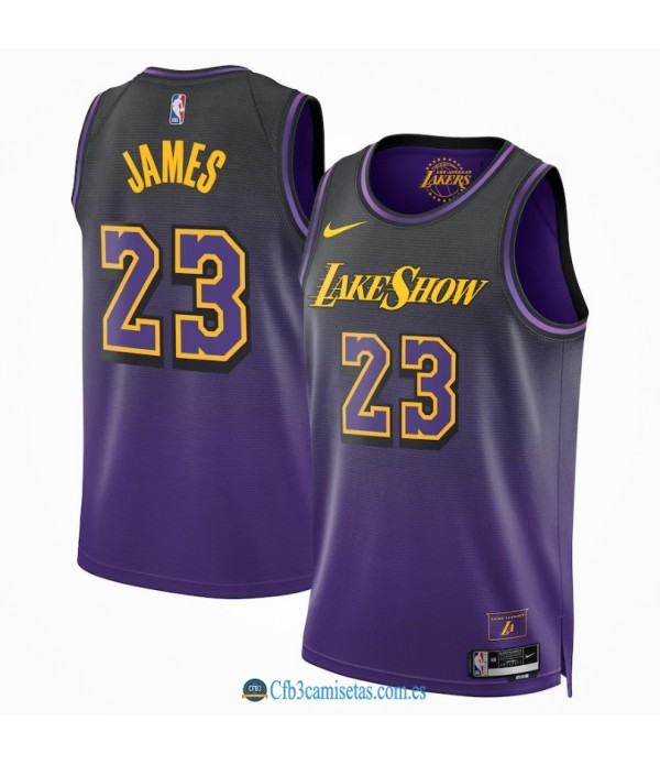 CFB3-Camisetas Lebron james los angeles lakers 2024/25 - city edition