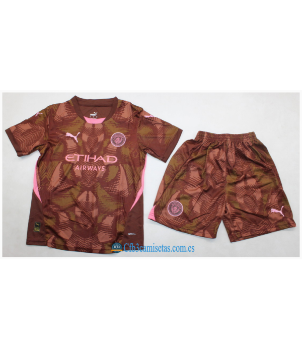 CFB3-Camisetas Manchester city 1a equipación portero 2024/25 - niños