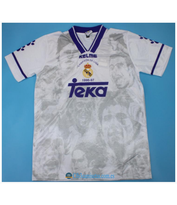 CFB3-Camisetas Real madrid 1a equipación 1996/97 campeon liga