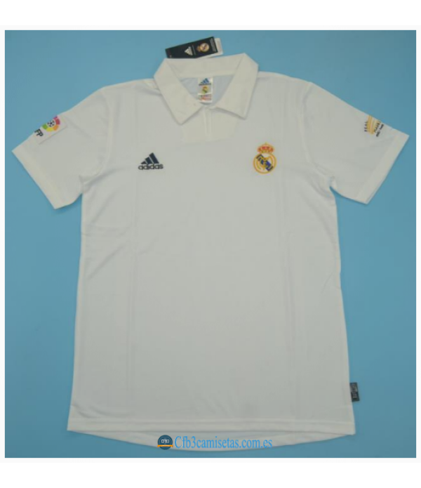 CFB3-Camisetas Real madrid 1a equipación 2001/02 centenario