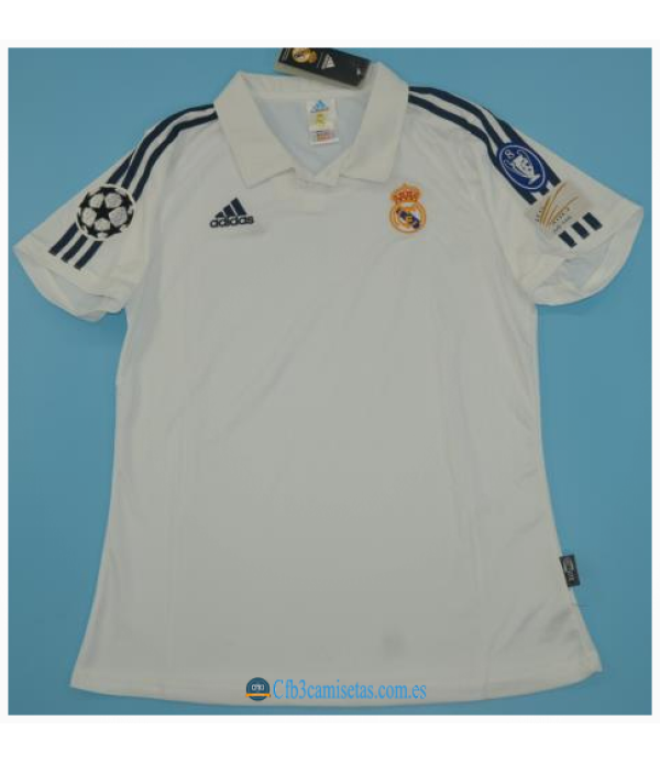 CFB3-Camisetas Real madrid 1a equipación 2001/02 final ucl