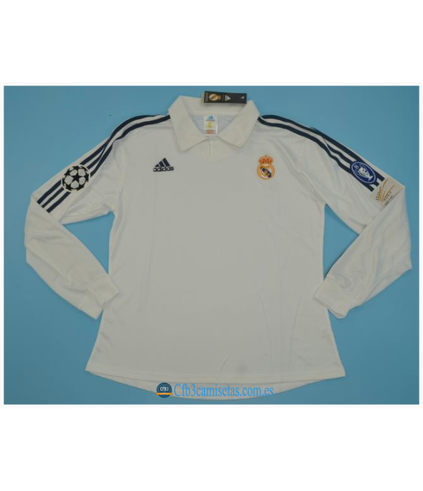 CFB3-Camisetas Real madrid 1a equipación 2001/02 final ucl ml