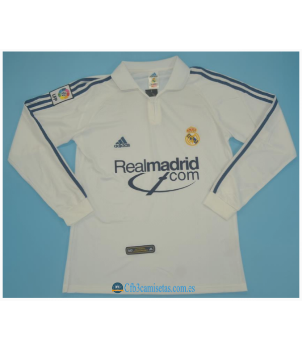 CFB3-Camisetas Real madrid 1a equipación 2001/02 ml