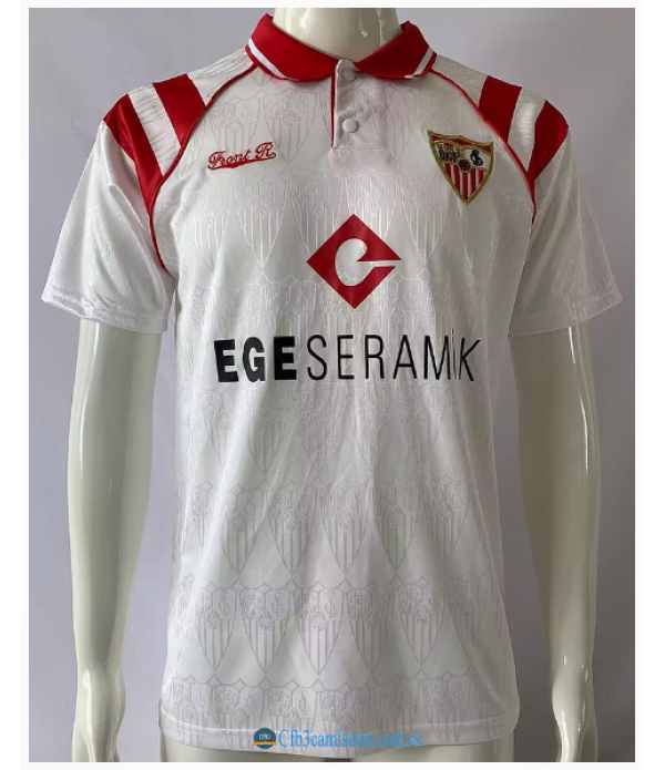 CFB3-Camisetas Sevilla 1a equipación patrocinio 1992/93