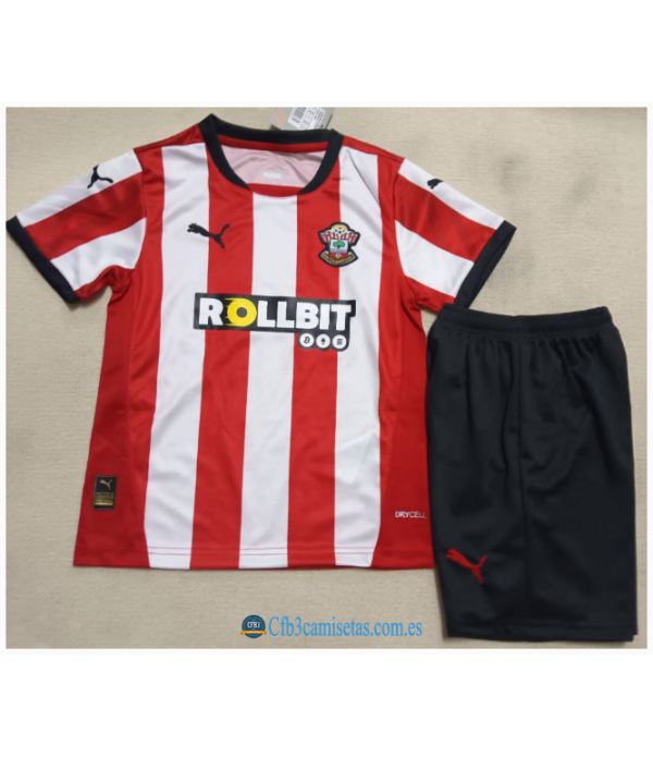 CFB3-Camisetas Southampton 1a equipación 2024/25 - niños