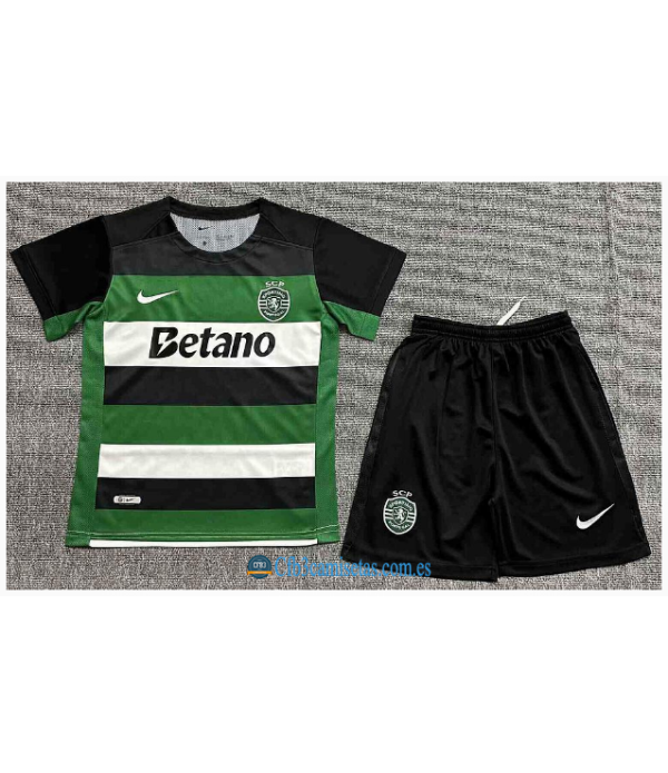 CFB3-Camisetas Sporting cp 1a equipación 2024/25 - niños